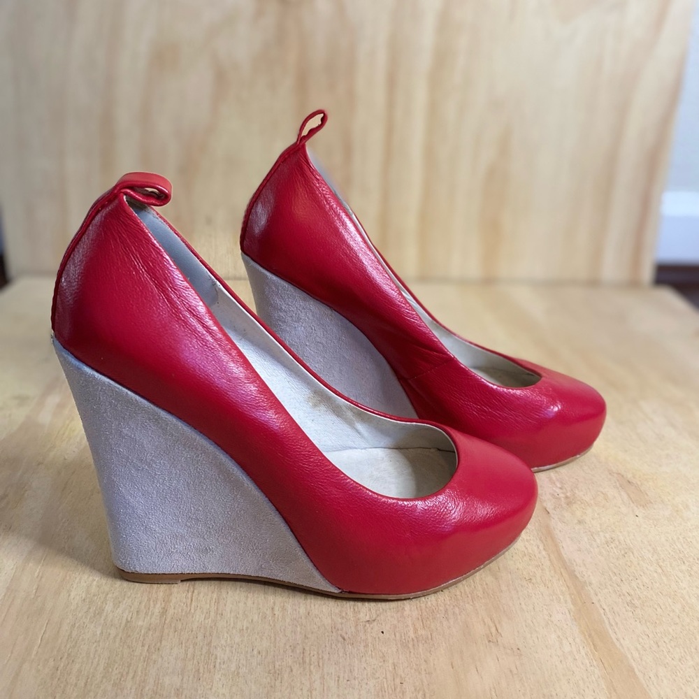 Jeffery Campbell Handmade Red Platforms